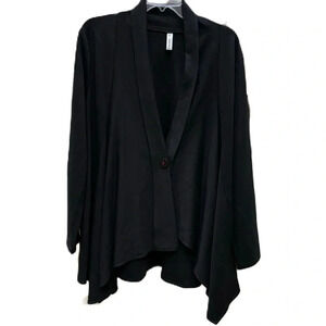 F. H. Clothing Co. Women’s Black One Button Cardigan Top Size Medium